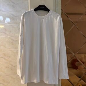 Classic White Long Sleeve Men's Tee